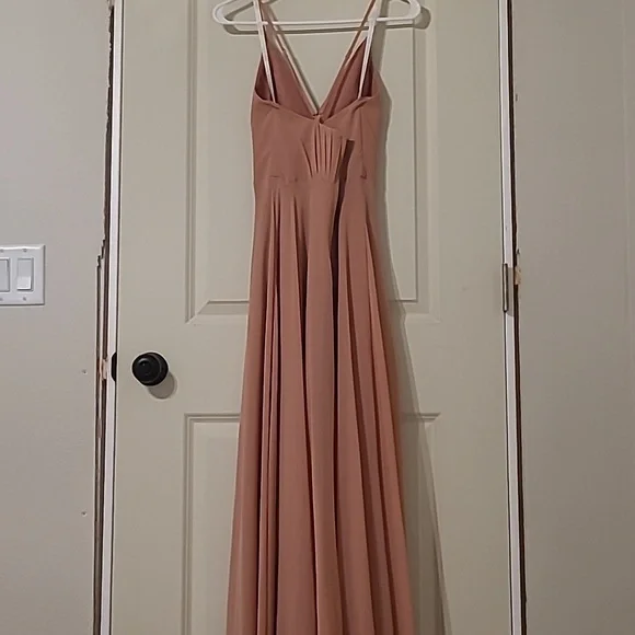 Desert Coral David's Bridal Formal Dress Size 0 - Picture 3 of 6